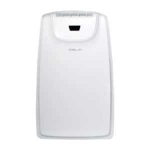 12,000 BTU (8,000 BTU DOE) Portable Air Conditioner with Dehumidifier and Mirage Display in White