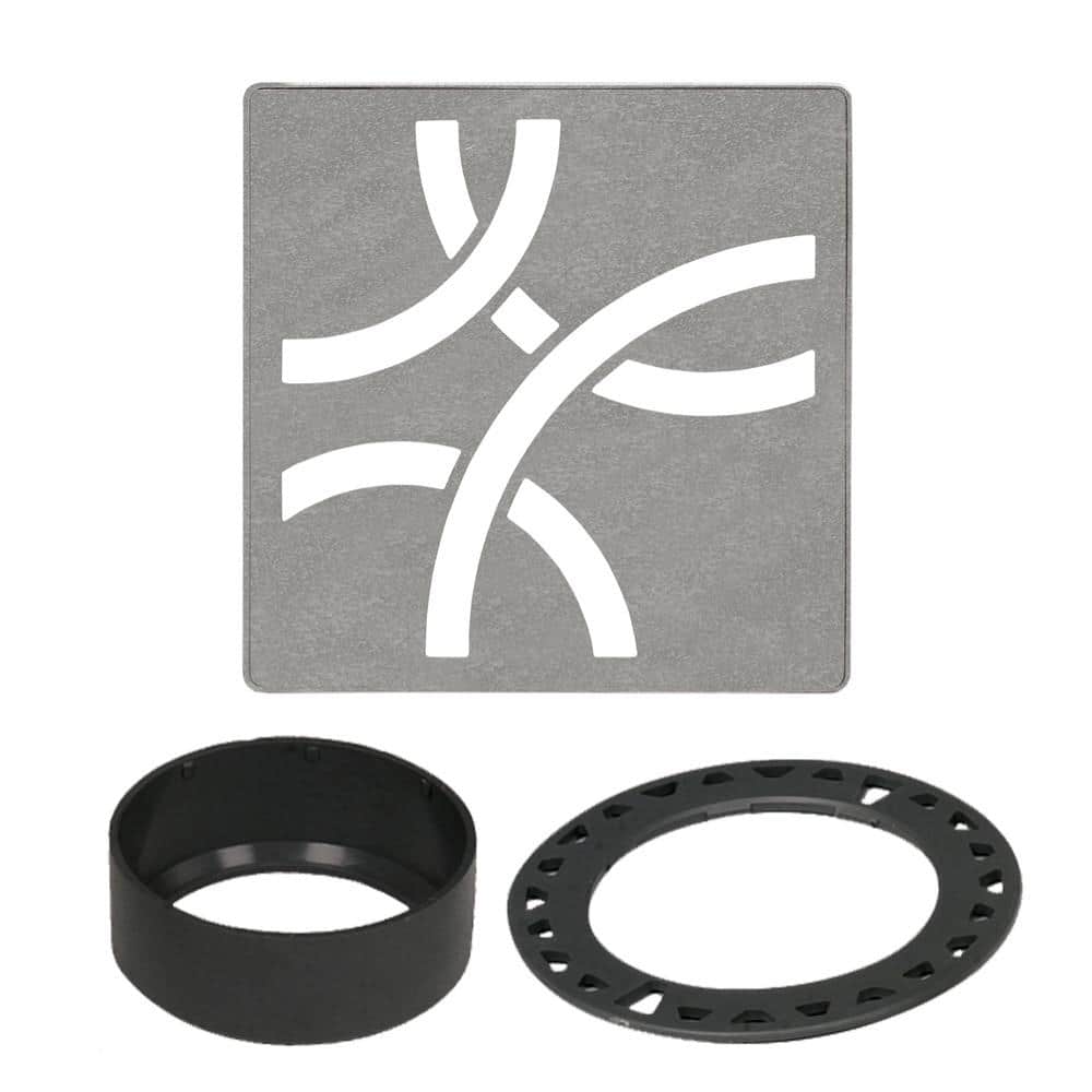 Kerdi-Drain 4 in. Stone Grey Curve Drain Grate price history on PriceWatchPro