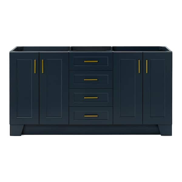 ARIEL Taylor 66 in. W x 21.75 in. D x 34.5 in. H Bath Vanity Cabinet without Top in Midnight Blue