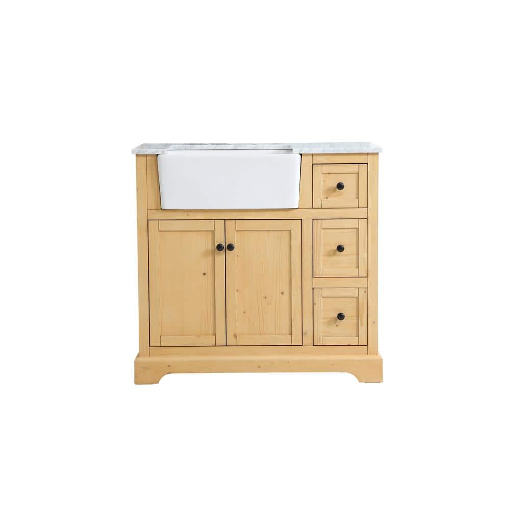 Timeless Home 36 in. W x 22 in. D x 34.75 in. H Single Bathroom Vanity Side
