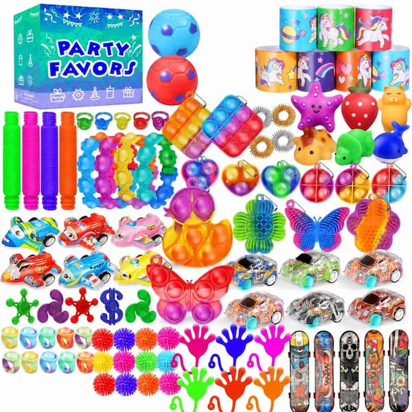 Party Favors for Kids 8-12 4-8 150-Pack Fidget Toys Bulk Treasure Box Toys for Classroom Stocking Stuffers Goodie