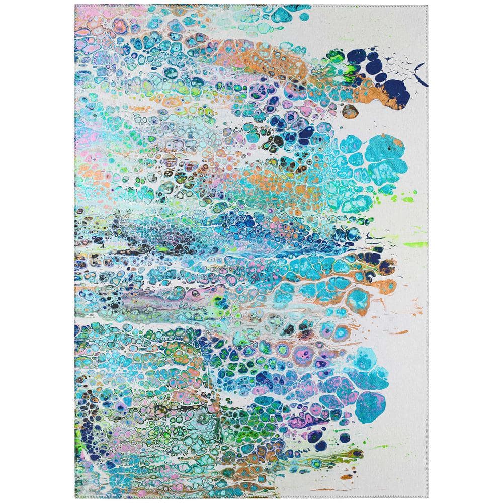 Karina Multi 8 ft. x 10 ft. Geometric Indoor/Outdoor Area Rug