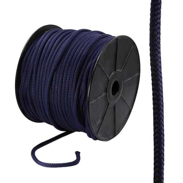 Everbilt 3/8 in. x 500 ft. Nylon Twist Rope, Navy