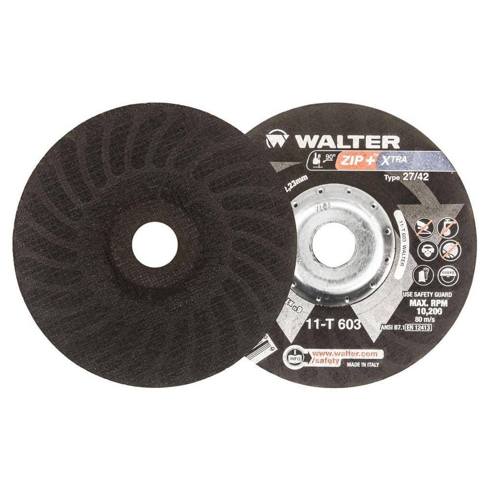 WALTER SURFACE TECHNOLOGIES ZIP+Xtra 6 in. x 7/8 in. Arbor x 1/16