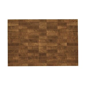 16 in. L x 12 in. W x 1.25 in. Thick End Grain Acacia Reversible Cutting Board