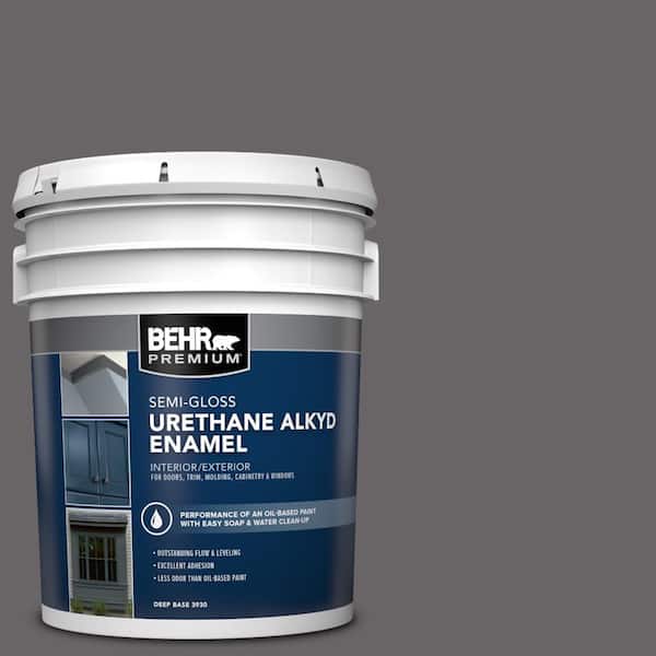 5 gal. #PPU17-19 Arabian Veil Urethane Alkyd Semi-Gloss Enamel Interior/Exterior Paint