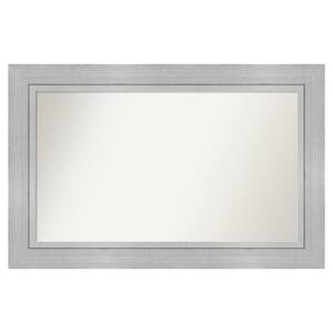 Romano Silver 45.25 in. x 29.25 in. Custom Non-Beveled Wood Framed Batthroom Vanity Wall Mirror