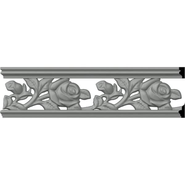 Ekena Millwork SAMPLE - 3/8 in. x 12 in. x 2-3/4 in. Polyurethane Hillsborough Pierced Panel Moulding