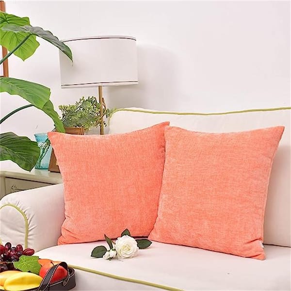 CaliTime Pack of 2 Comfy Throw Pillow Covers Cases for Couch Sofa