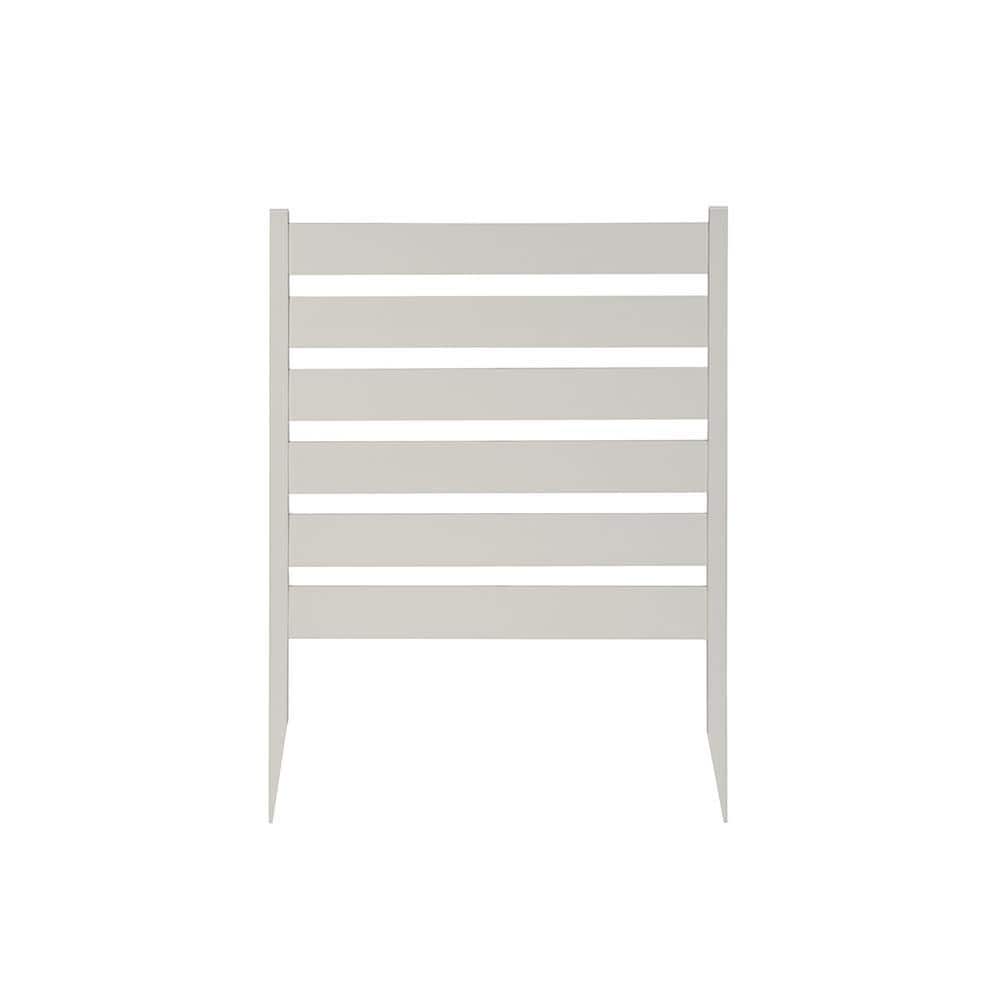 Maui 2-ft White Vinyl Square-Top Garden Fence Panels