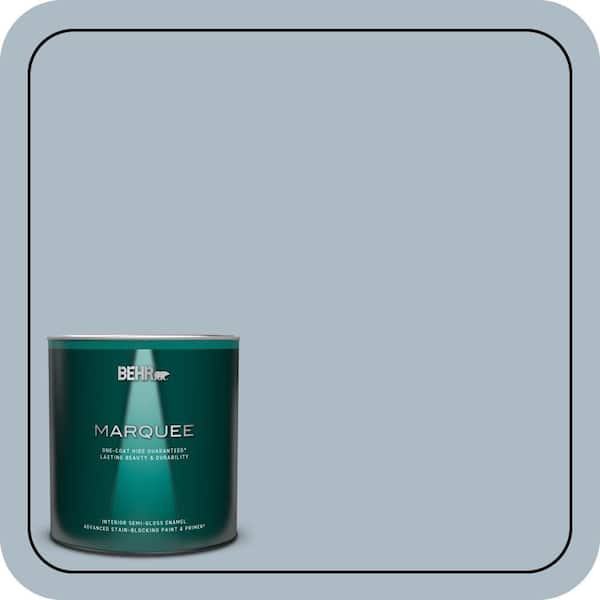 BEHR MARQUEE 1 qt. #PPU14-12 Hazy Skies Semi-Gloss Enamel Interior Paint & Primer