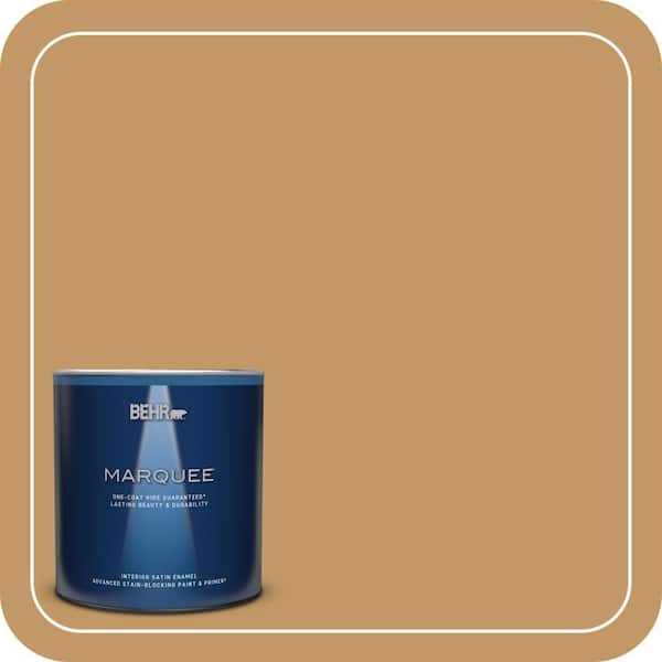 BEHR MARQUEE 1 qt. #310F-5 Donegal Tweed Satin Enamel Interior Paint & Primer