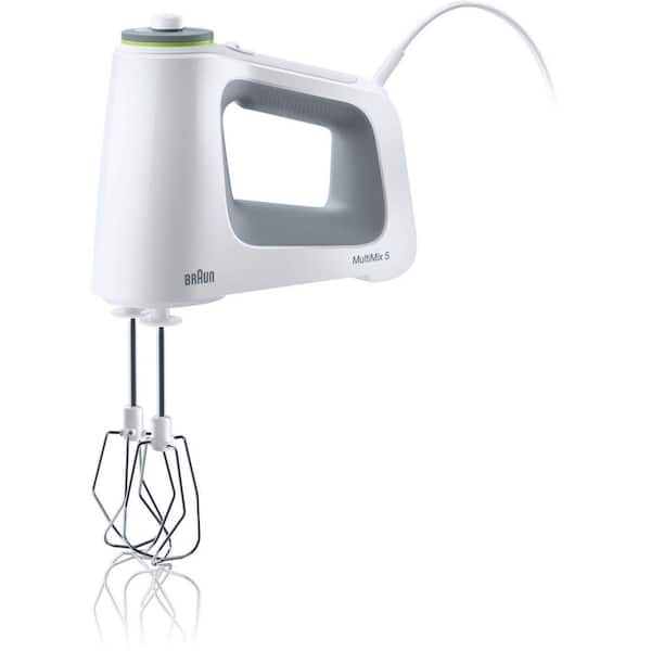 Braun MultiMix 9 Speed Hand Mixer in White with Beater, Dough