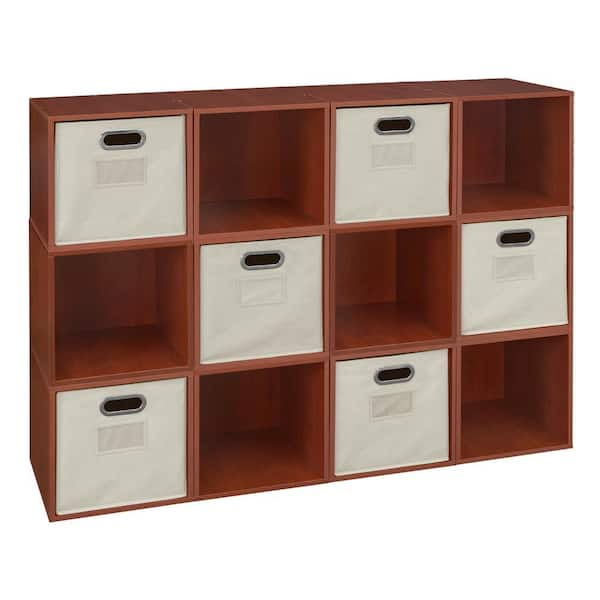 Regency 39 in. H x 52 in. W x 13 in. D Cherry Wood 18-Cube Organizer