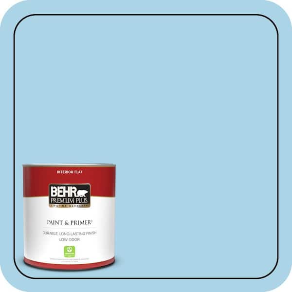 BEHR PREMIUM PLUS 1 qt. #550C-3 Monaco Flat Low Odor Interior Paint & Primer
