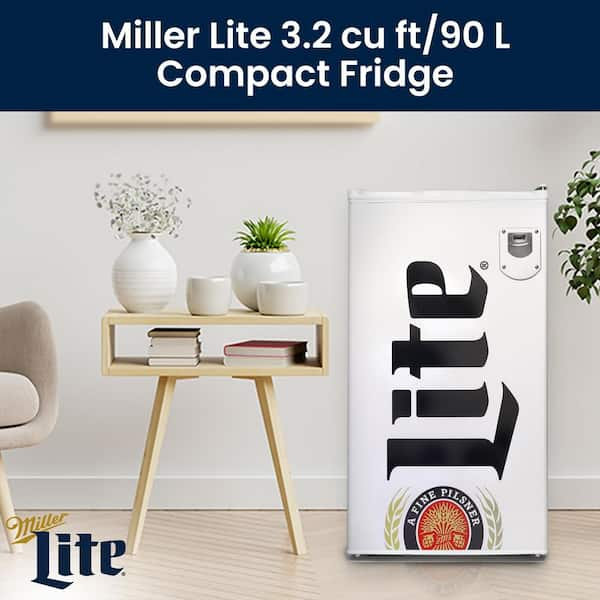 miller lite mini fridge