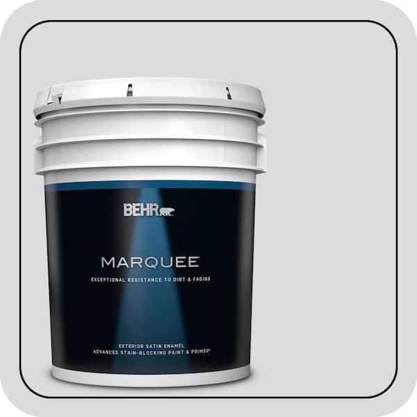 BEHR MARQUEE 5 gal. #PPU26-14 Drizzle Satin Enamel Exterior Paint & Primer