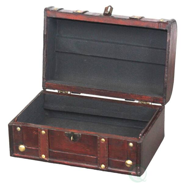 Vintiquewise Decorative Vintage Wood Treasure Box with