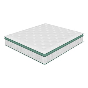 KING Size Medium Firm Comfort Hybrid Memory Foam Tight Top 10in. Breathable and Cooling Mattress