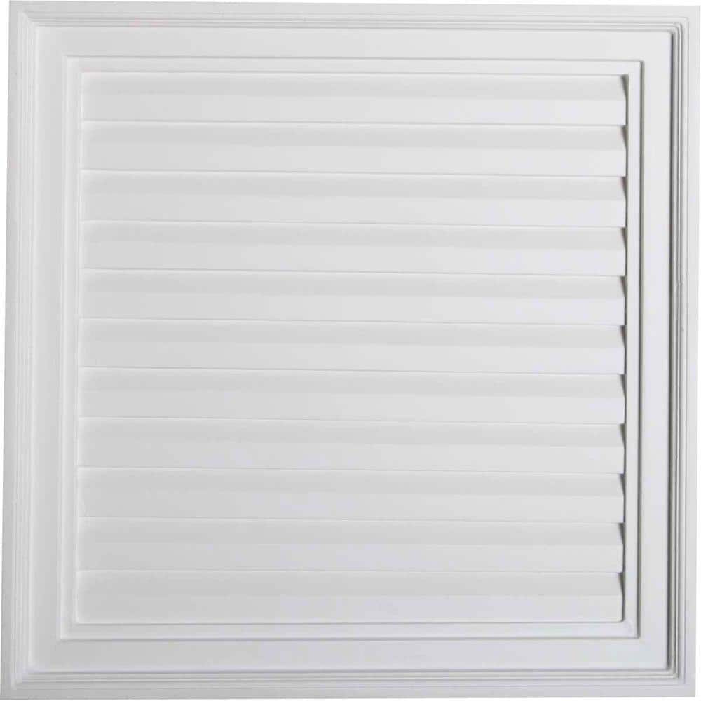 24 in. x 24 in. Square Primed PolyUrethane Paintable Gable Louver Vent Non-Functional price history on PriceWatchPro