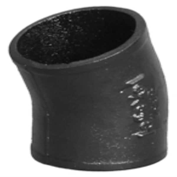 Charlotte Pipe 2 in. Cast-Iron DWV 22.5-Degree No-Hub Elbow