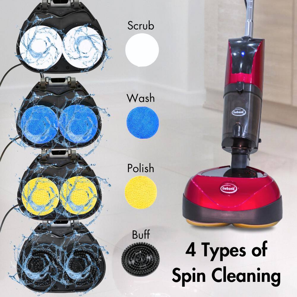 Red and Black Multi-Use Stick Floor Cleaner with HEPA Filter