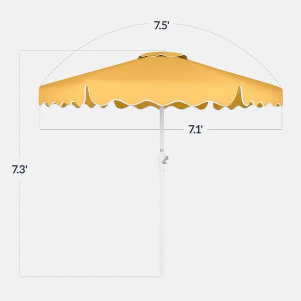 Best Choice Products 7.5 ft. Steel Market Patio Umbrella in