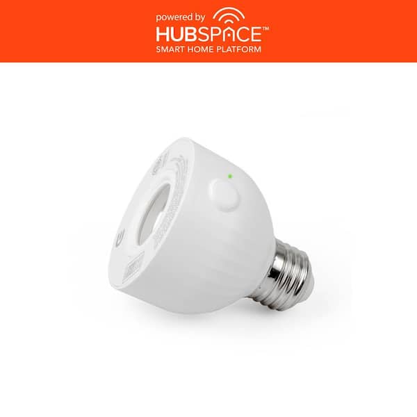 Commercial Electric Indoor/Outdoor Screw-Based Lighting Smart Socket Powered by Hubspace