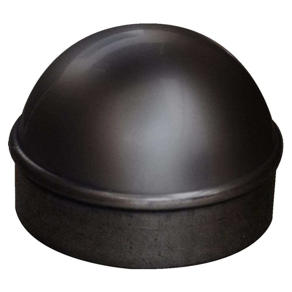 2-3/8 in. Aluminum Chain Link Fence Black Post Cap