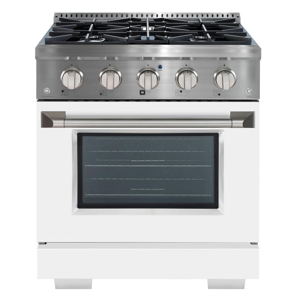 Ancona 30" 4.2 cu. ft. Dual Fuel Range with Gas Stove and Electric Oven