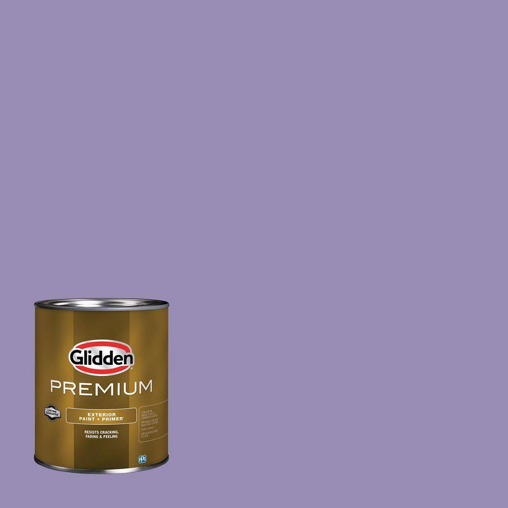 Glidden Premium 1 qt. PPG1175-5 French Violet Flat/Matte Exterior