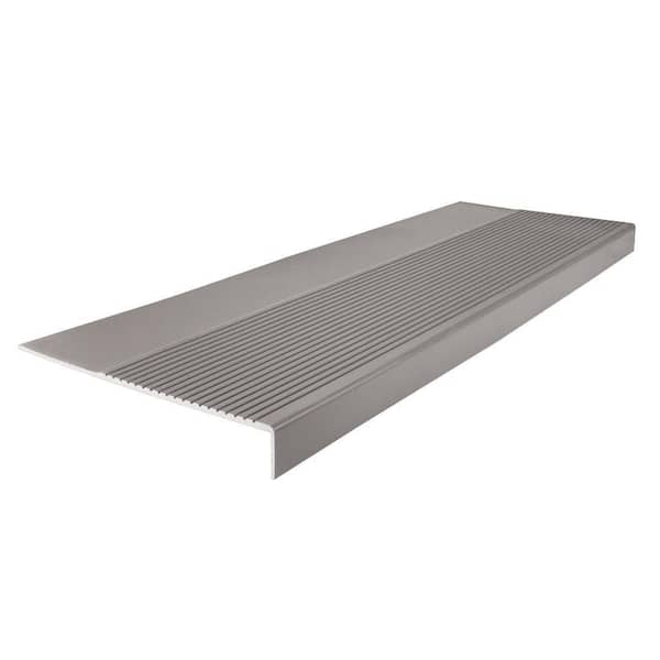 ROPPE Light Duty Ribbed Design Slate 12-1/4 in. x 36 in. Rubber Square Nose Stair Tread