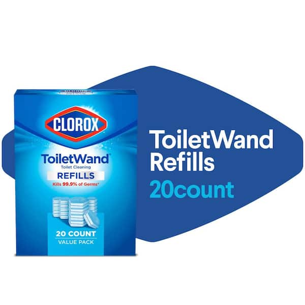ToiletWand Disinfecting Refills Toilet Bowl Cleaner Disposable Wand Heads (20-Count)