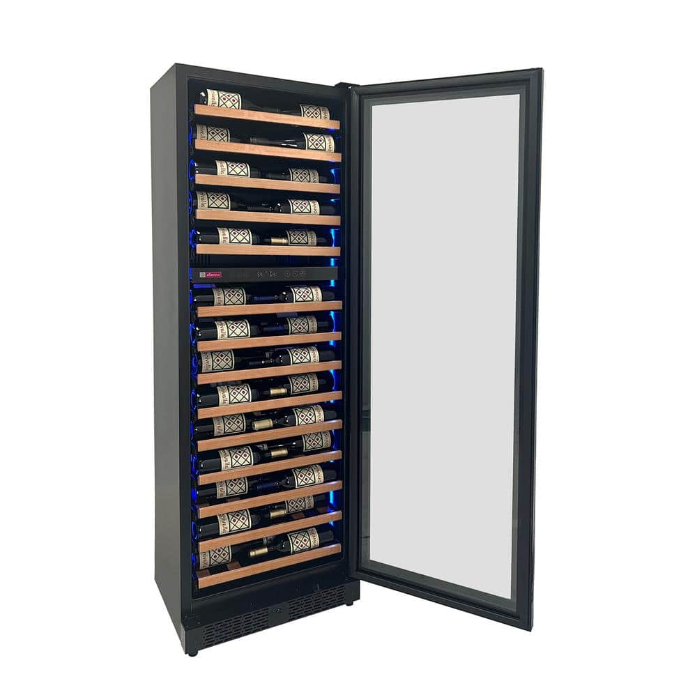 Allavino Dual Zone Black Freestanding 67 Bottle Wine Refrigerator