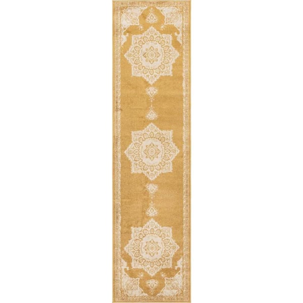 Utopia Helios Yellow 2' 7 x 10' 0 Area Rug