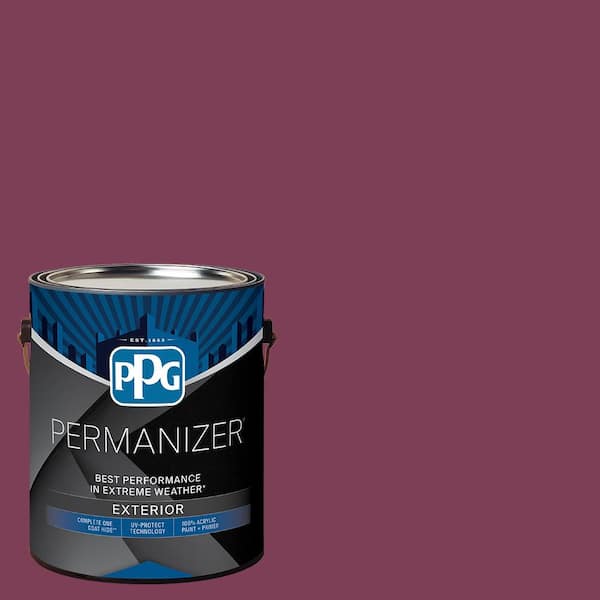 PERMANIZER 1 gal. PPG18-24 Purple Cabbage Semi-Gloss Exterior Paint