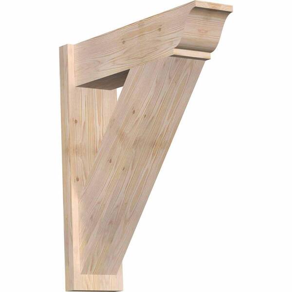 Ekena Millwork 8 in. x 32 in. x 28 in. Traditional Smooth Douglas Fir Outlooker