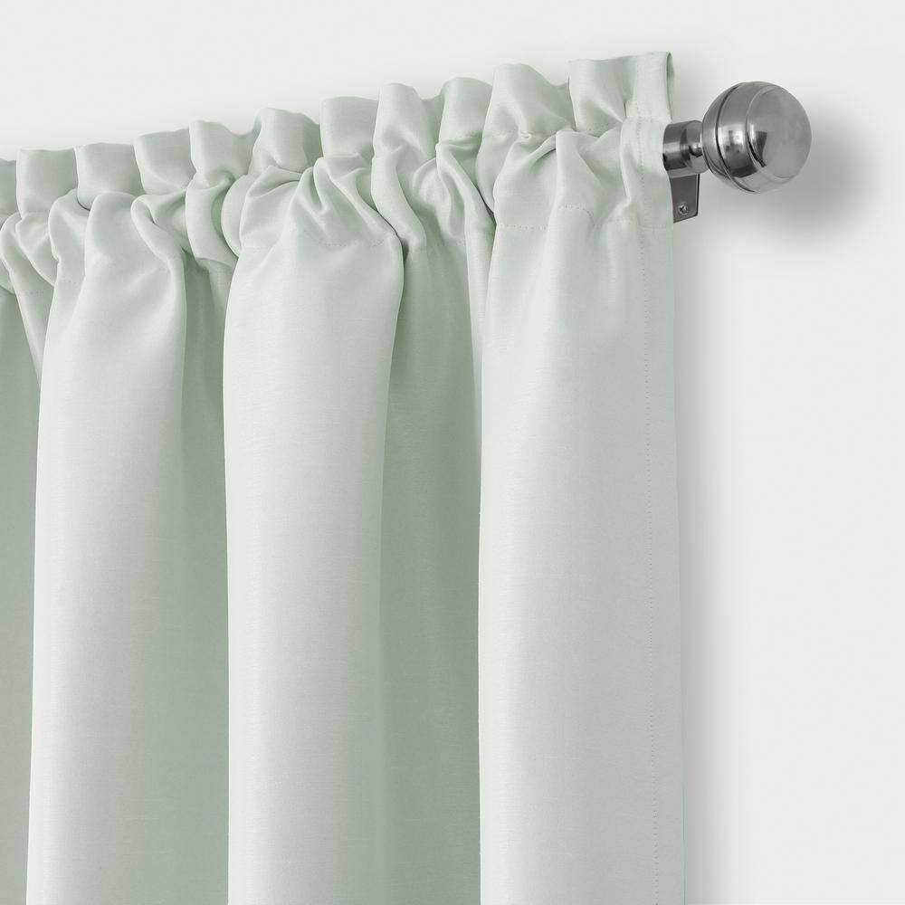 Pearl Gray Faux Silk Blackout Rod Pocket Kids Curtain Panel