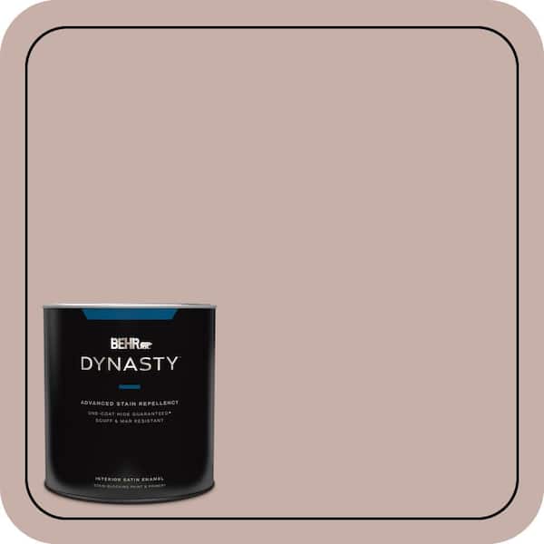 BEHR DYNASTY 1 qt. #N160-3 Vintage Charm One-Coat Hide Satin Enamel Interior Stain-Blocking Paint and Primer