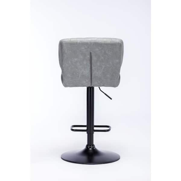 Hayden Grey Square Industrial Bar Stool Cushion - 12