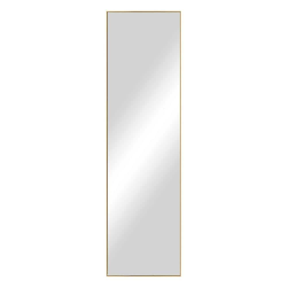 18 in. H x 63 in. W Rectangle Gold Metal Wall Mirror SW-DJZ-GO-8 - The ...