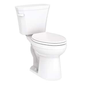Viper 2-Piece 1.28 GPF Gravity Flush Compact Elongated ADA Toilet in White with Slow Close Seat