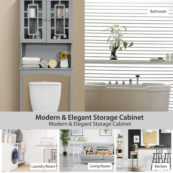 Wood Space Saver Etagere Gray - Threshold™