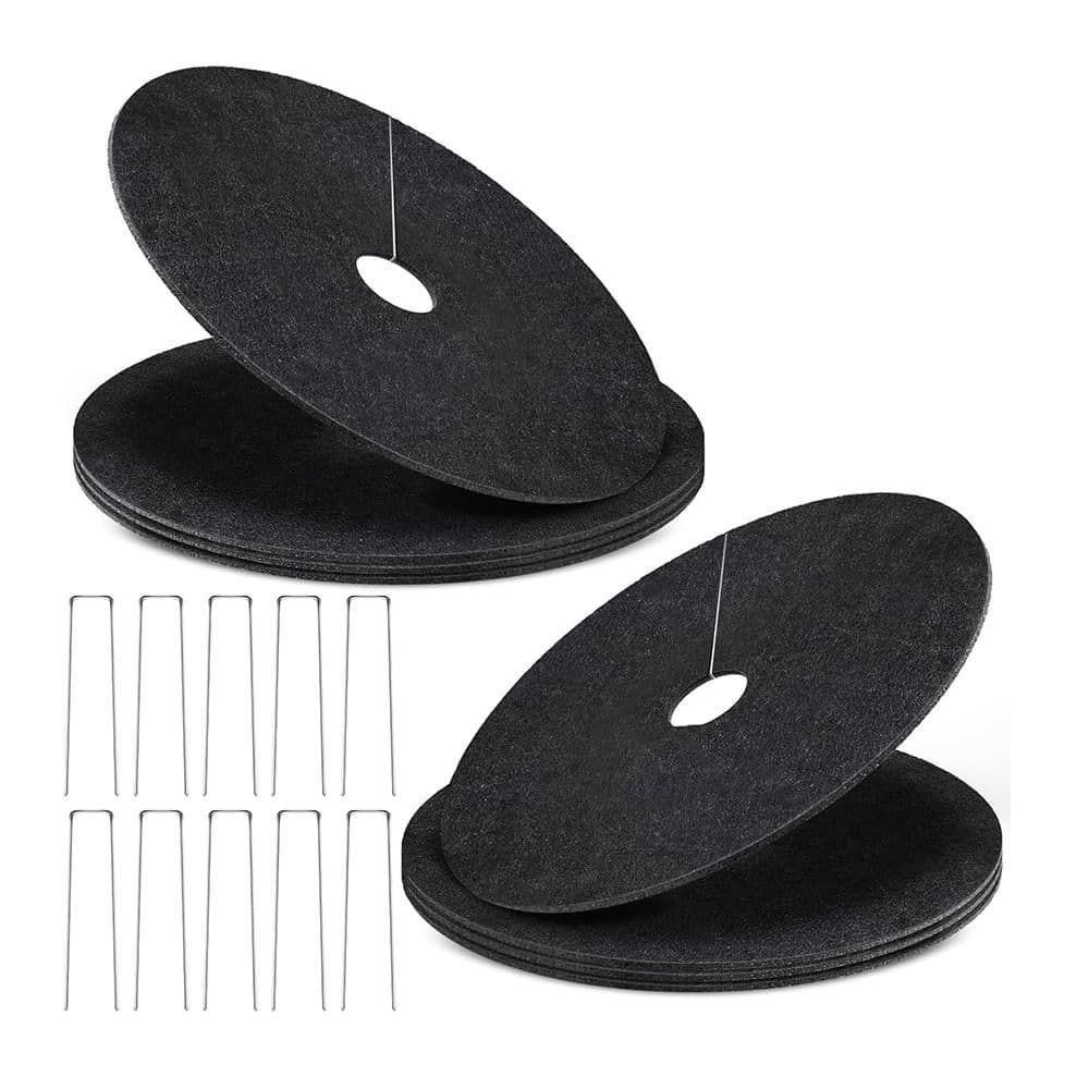 Non-Woven Tree Mulch Ring 16.5 Inch Degradable Protector Mat Reusable Weed Barrier Mat 8 Pack price history on PriceWatchPro