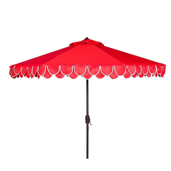 auto open patio umbrella 9 ft. Metal Auto Open Button Patio Umbrella in Red L07HD2B1CF