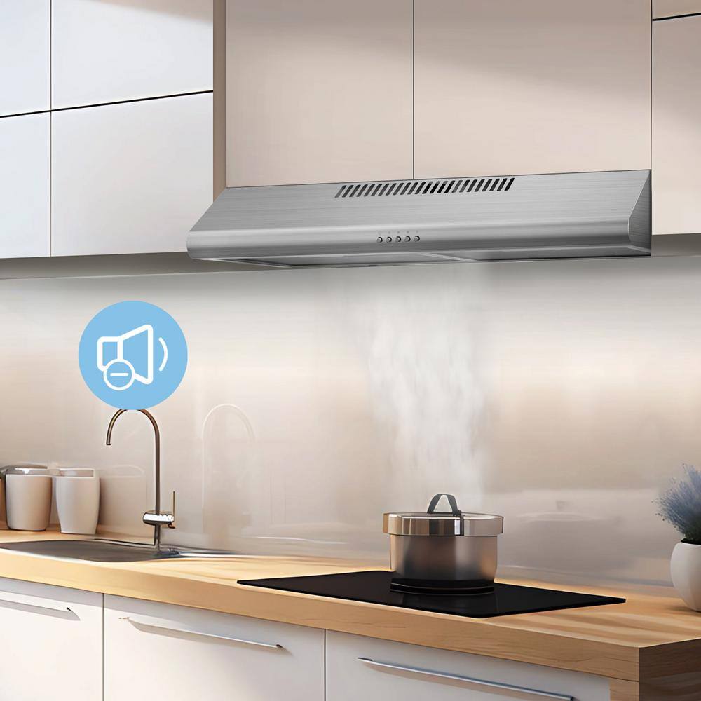 Midea 30-Inch Stainless Steel Convertible Under Cabinet Range Hood