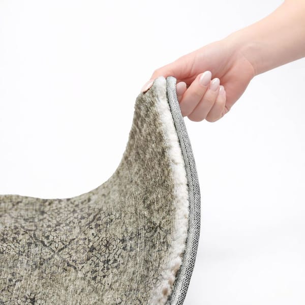 Dream Shag Premium Machine Washable Abstract ADS769 Taupe 10 ft. x 14 ft. Area Rug