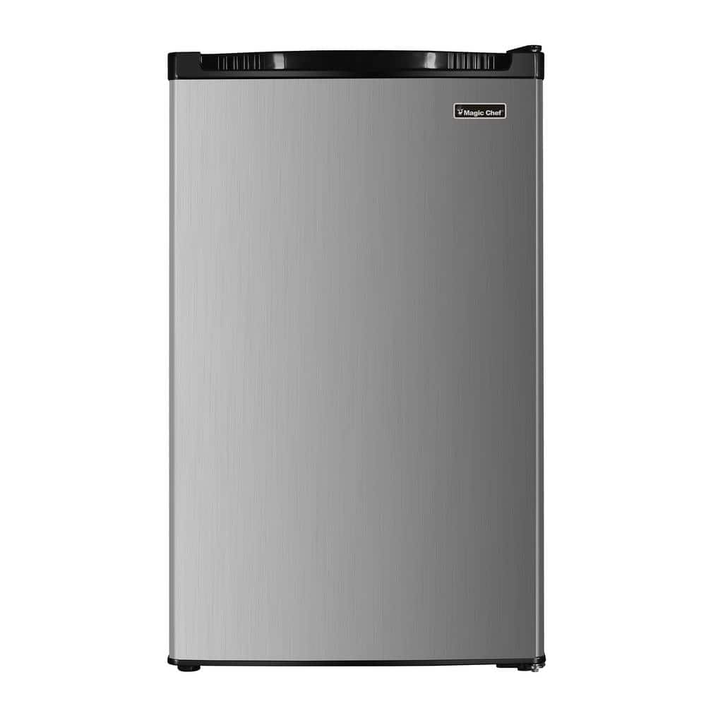4.4 cu. ft. Compact Mini Refrigerator in Stainless Look