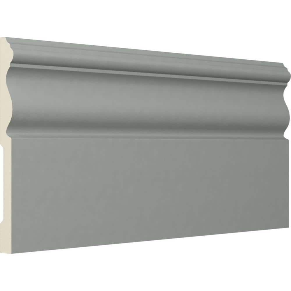 Gray Polyurethane Traditional Baseboard Moulding 94.5"