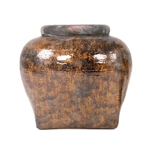 Distressed Textured Vase (16814L B93A)